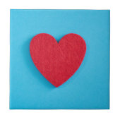 Red Liebe Heart Fliese (Vorderseite)