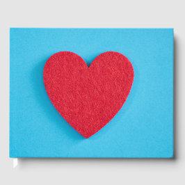 Red Liebe Heart Gästebuch