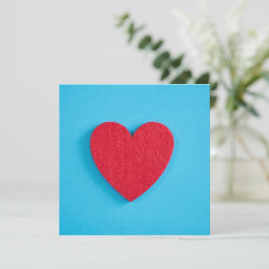 Red Liebe Heart Karte (Stehend Vorderseite)