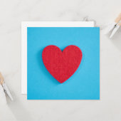 Red Liebe Heart Karte (Vorderseite/Rückseite Beispiel)