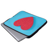 Red Liebe Heart Laptopschutzhülle (Vorne Knopf)