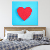 Red Liebe Heart Leinwanddruck (Insitu (Schlafzimmer))