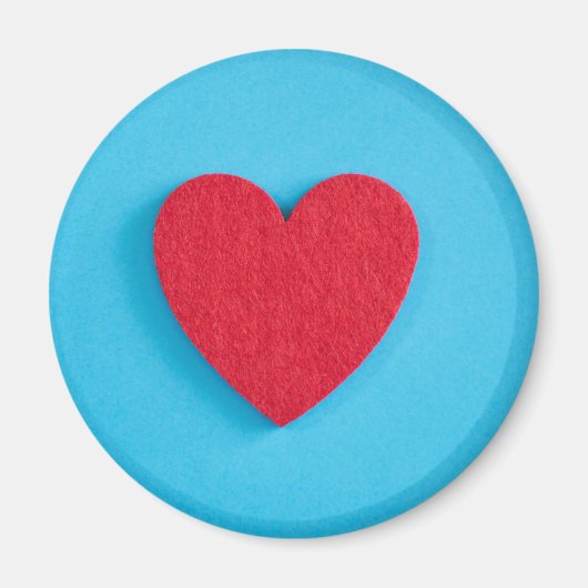 Red Liebe Heart Magnet (Vorne)