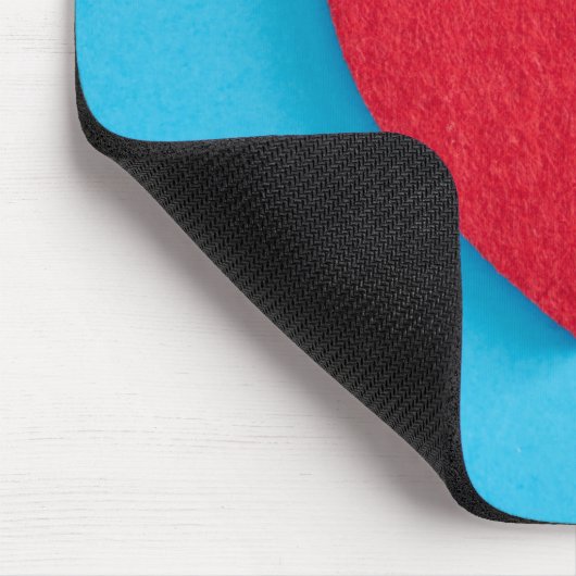 Red Liebe Heart Mousepad (Ecke)