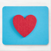 Red Liebe Heart Mousepad (Vorne)