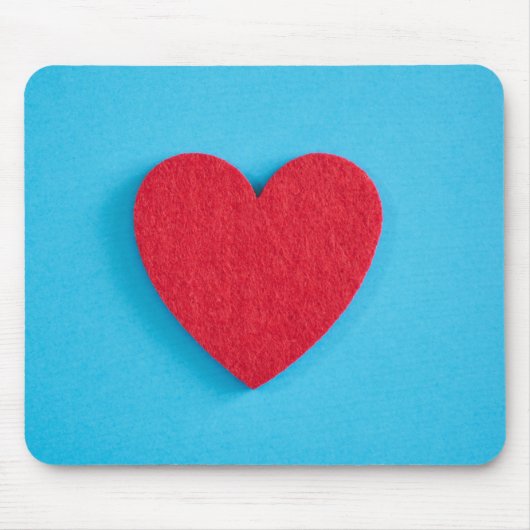 Red Liebe Heart Mousepad (Vorne)
