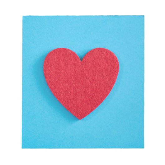 Red Liebe Heart Notizblock (Vorderseite)