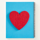 Red Liebe Heart Notizblock (Rückseite)