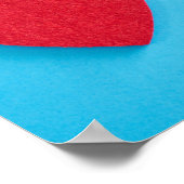 Red Liebe Heart Poster (Ecke)