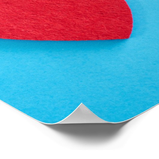 Red Liebe Heart Poster (Ecke)