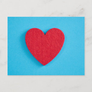 Red Liebe Heart Postkarte