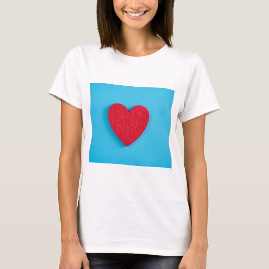 Red Liebe Heart T-Shirt (Vorderseite)