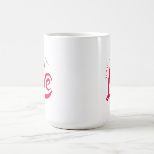 Red Liebe Heart Valentinstag Kaffeetasse (Mittel)