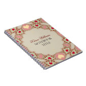 Red Liebe Hearts Pastel Lace Notebook Notizblock (Rechte Seite)