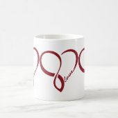 Red Liebe Hearts Tasse (Mittel)