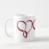 Red Liebe Hearts Tasse (Links)
