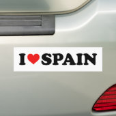 Red Liebe Herz I Liebe Spanien Spanien Spanien Autoaufkleber (Auf Auto)