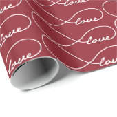Red Liebe Infinity Gift Wrap Geschenkpapier (Rolleneckpunkt)