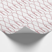 Red Liebe Infinity Gift Wrap Geschenkpapier (Ecke)