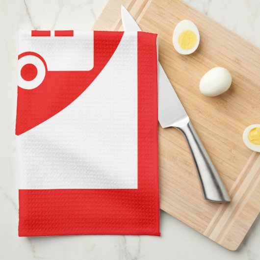 Red Liebe My Caravan Fun Caravan Küche Geschirr Geschirrtuch (Viertel Falte)