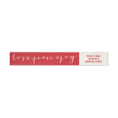 Red Liebe Peace Joliday Address Label (Person)
