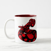 Red Liebe Python Zweifarbige Tasse (Links)