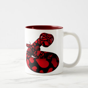 Red Liebe Python Zweifarbige Tasse