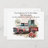 Red Lieferwagen Truck Wir haben die Postkarte vers (Vorne/Hinten)