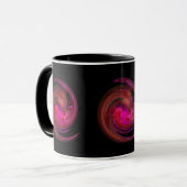 RED LIGHT VORTEX Black Tasse (Vorderseite Links)