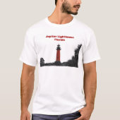 Red Lighthouse Jupiter Florida Fotografie T-Shirt (Vorderseite)