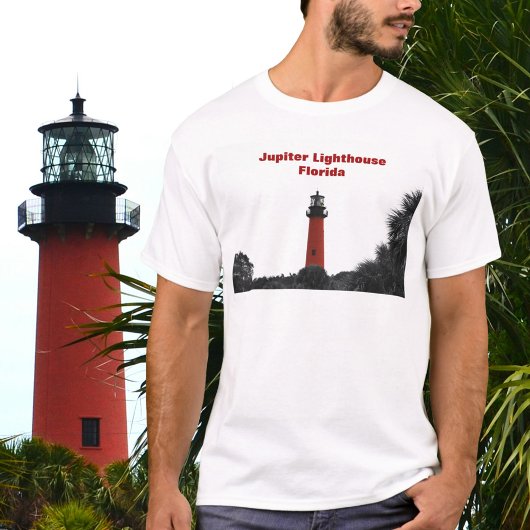 Red Lighthouse Jupiter Florida Fotografie T-Shirt