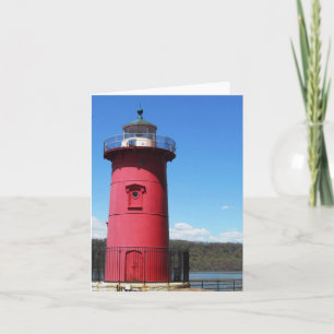 RED LIGHTHOUSE NOTECARD KARTE