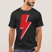 Red Lightning Bolt Sticker T-Shirt (Vorderseite)