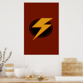 Red Lightning - Poster (Küche)