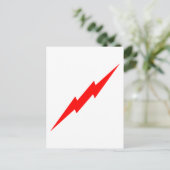 Red Lightning Postkarte (Stehend Vorderseite)