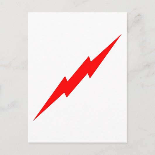 Red Lightning Postkarte (Vorderseite)