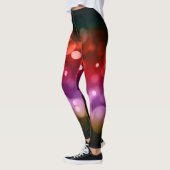 Red, Lila & Brown Bokeh-Muster Leggings (Links)