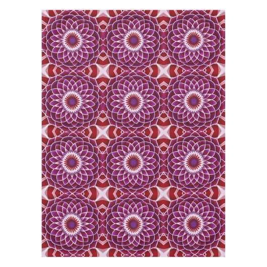 Red Lila Dahlia Tischdecke (Vorderseite)
