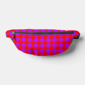 Red Lila Schachbrett Diamond Pattern Bauchtasche (Ablage )