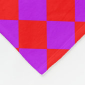 Red Lila Schachbrett Diamond Pattern Fleecedecke (Ecke)
