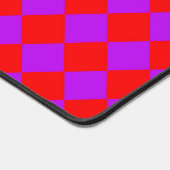 Red Lila Schachbrett Diamond Pattern Schreibtischunterlage (Ecke)