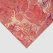 Red Lila White Abstrakt Decoupage Seidenpapier (Detail)