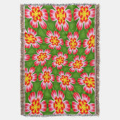 Red Lilies Pattern Decke (Vorderseite Vertikal)