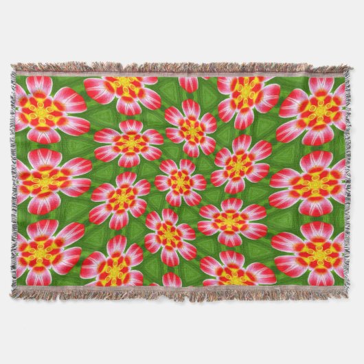 Red Lilies Pattern Decke (Vorderseite)