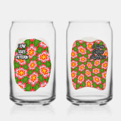 Red Lilies Pattern Dosenglas (Vorderseite)