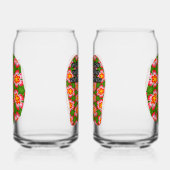 Red Lilies Pattern Dosenglas (Links)