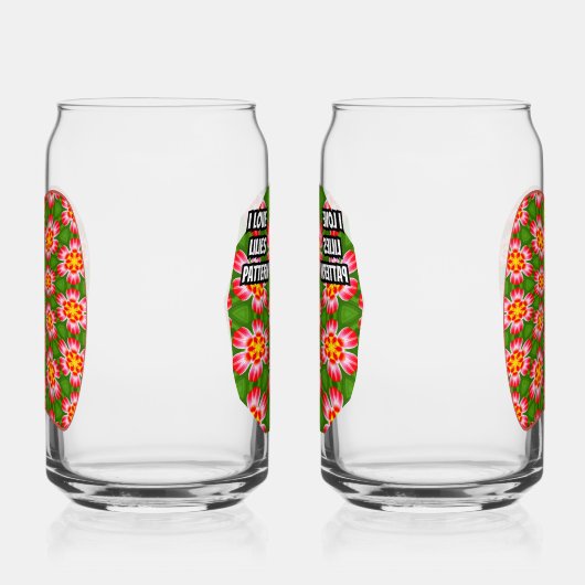 Red Lilies Pattern Dosenglas (Rechts)