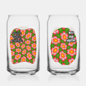 Red Lilies Pattern Dosenglas (Rückseite)