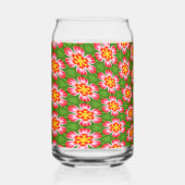 Red Lilies Pattern Dosenglas (Vorderseite)