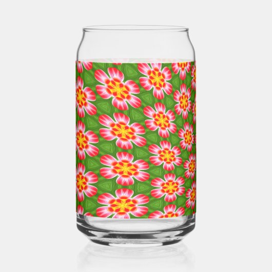 Red Lilies Pattern Dosenglas (Vorderseite)